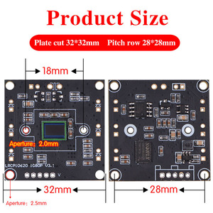 Módulo de cámara OV2710 1080P UVC OTG HD 4mm 75 grados Detección facial PCBA sin distorsión para PC y dispositivos móviles