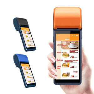 Dispositivo Bluetooth todo en uno, pantalla táctil de 5,5 pulgadas, caja registradora, sistema Pos de mano móvil portátil Android - Product Image 1