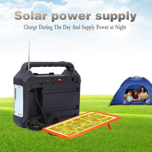Solar Power Energy Lamps 18650 Lithium Battery Solar Power <strong>Kits</strong> <strong>All</strong> in One Solar Panel Design <strong>FM</strong> Radio Speaker - Product Image 2