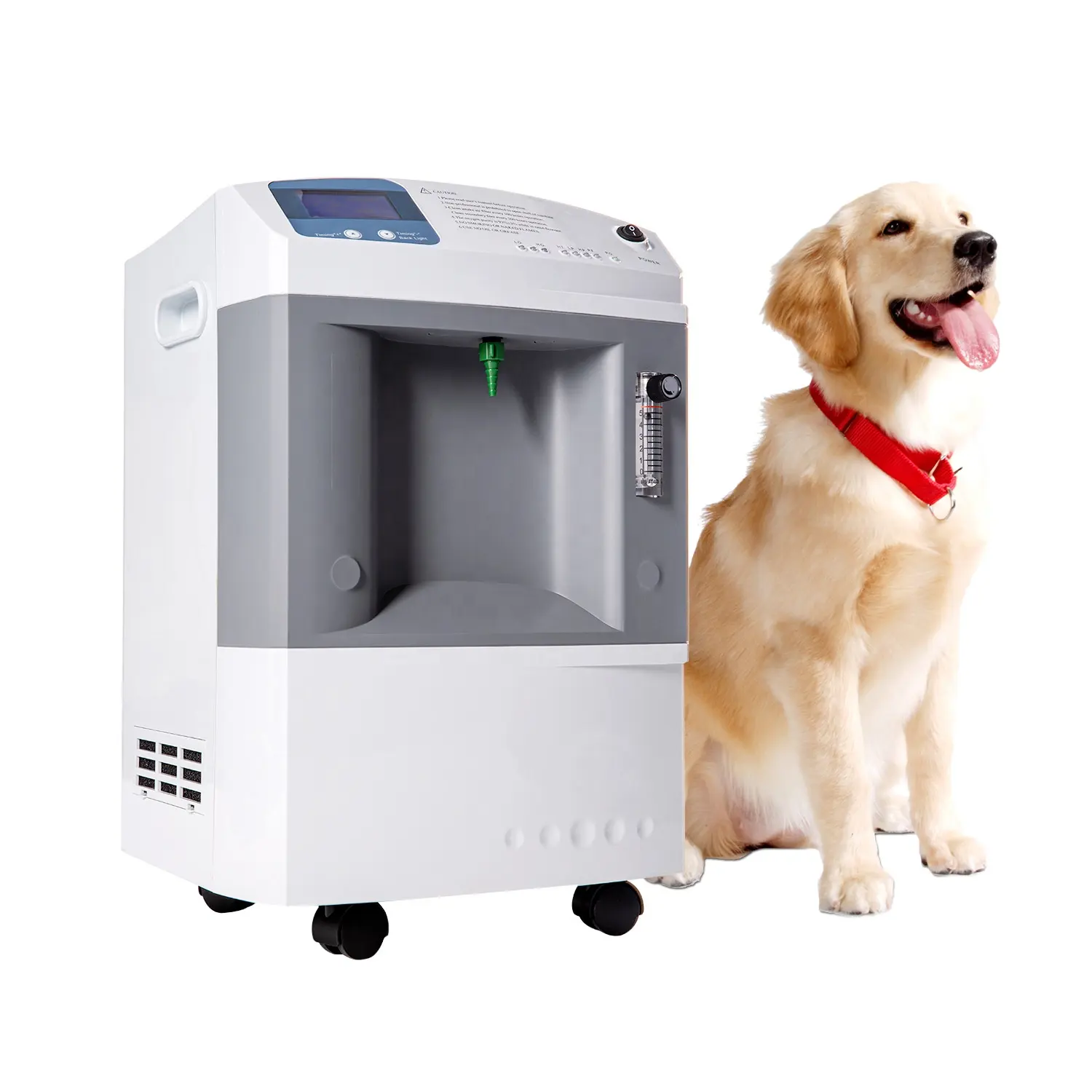 獣医機器ポータブル動物5L10L高流量猫と犬のペット酸素発生器