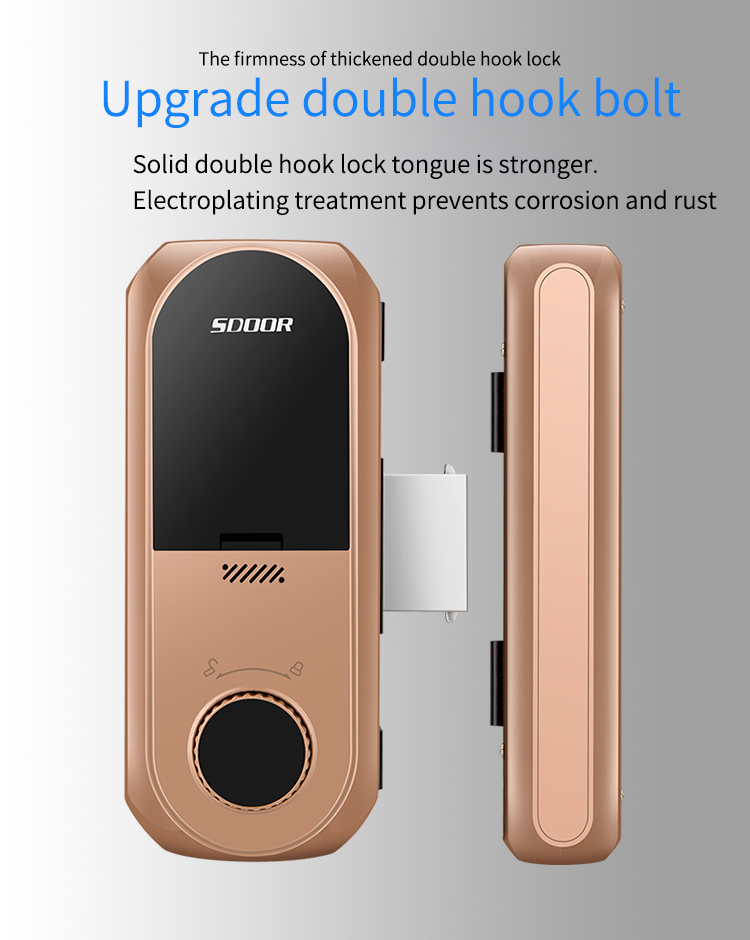 sliding glass door lock unlock-free password induction remote control lock protection locks applet smart home electronics safety