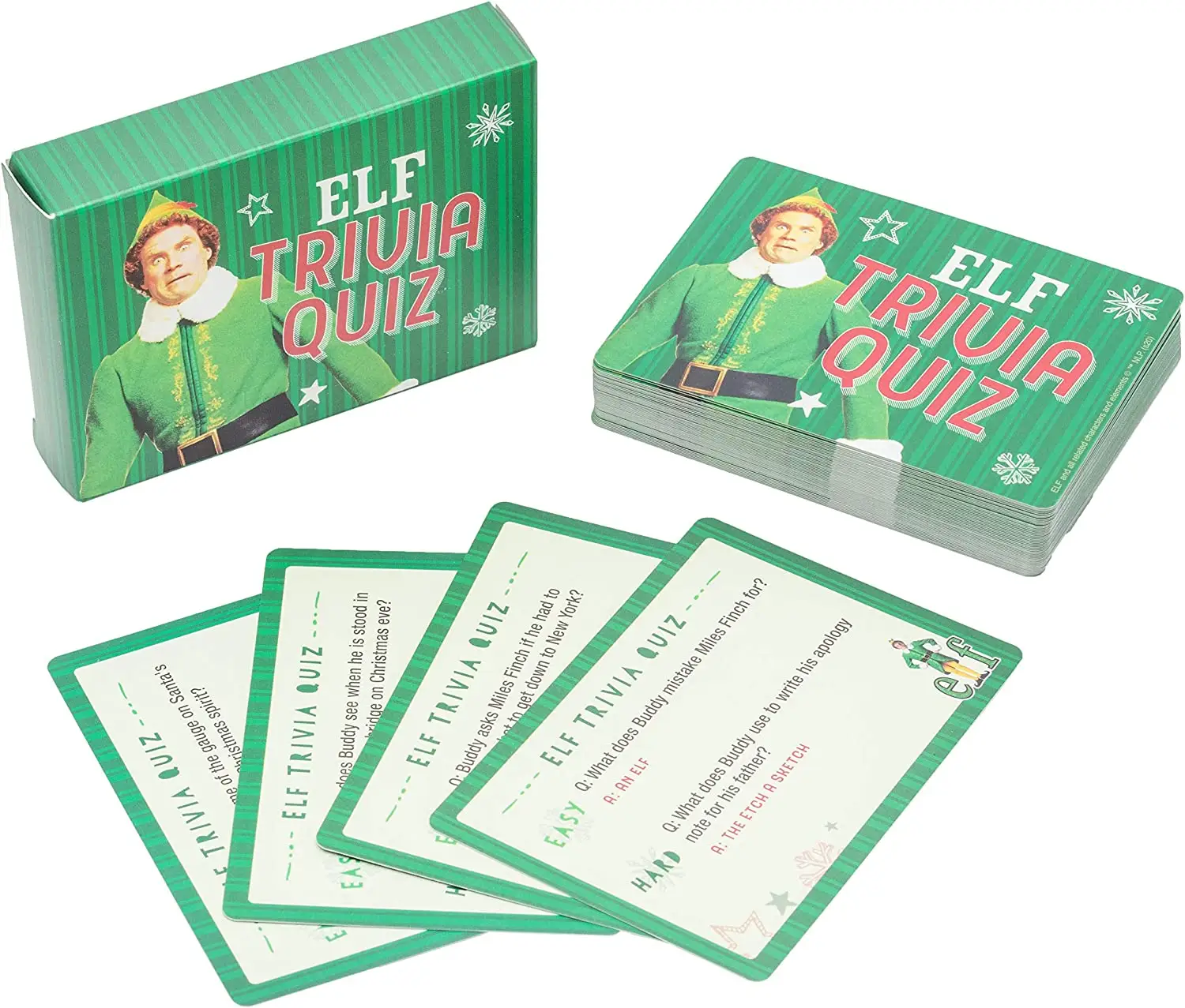 Buddy The Elf Trivia Quiz Game , Elf The Movie Trivia Jeux de Noël Cadeaux amusants Vente en gros