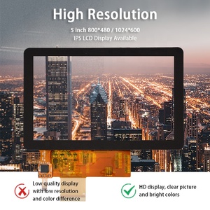 Gehärtetes Glas RGB 24-Bit-Schnittstelle 5-Zoll-kapazitiver Touchscreen Himbeer-PI-Anzeige modul LCD - Product Image 5