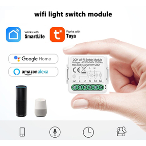 ABUK 16A 250vイーサネットミニスマートライト調光器カーテンスイッチモジュールzigbeewifiリレースイッチ (tuyaモジュールリモコン付き) - Product Image 6