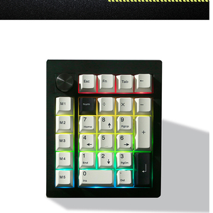 Teclado numérico GMK26 2,4 GHz/BT5.0/con cable 26 teclas Teclado de entrada de datos Retroiluminación RGB Numpad mecánico inalámbrico intercambiable en caliente