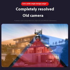 V380 4G Cartão Sim Câmera CCTV 4K 12MP Impermeável Ao Ar Livre Lente Dupla 3 Tela Night Vision Vigilância de Segurança inteligente PTZ Câmeras