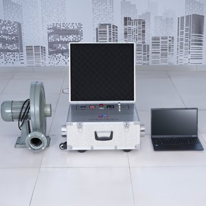 Trên trang web airtightness <span class=keywords><strong>Tester</strong></span> cho xây dựng cửa ra vào & Windows xách tay rò rỉ Detector highprecision tính thấm không khí Analyzer - Product Image 3