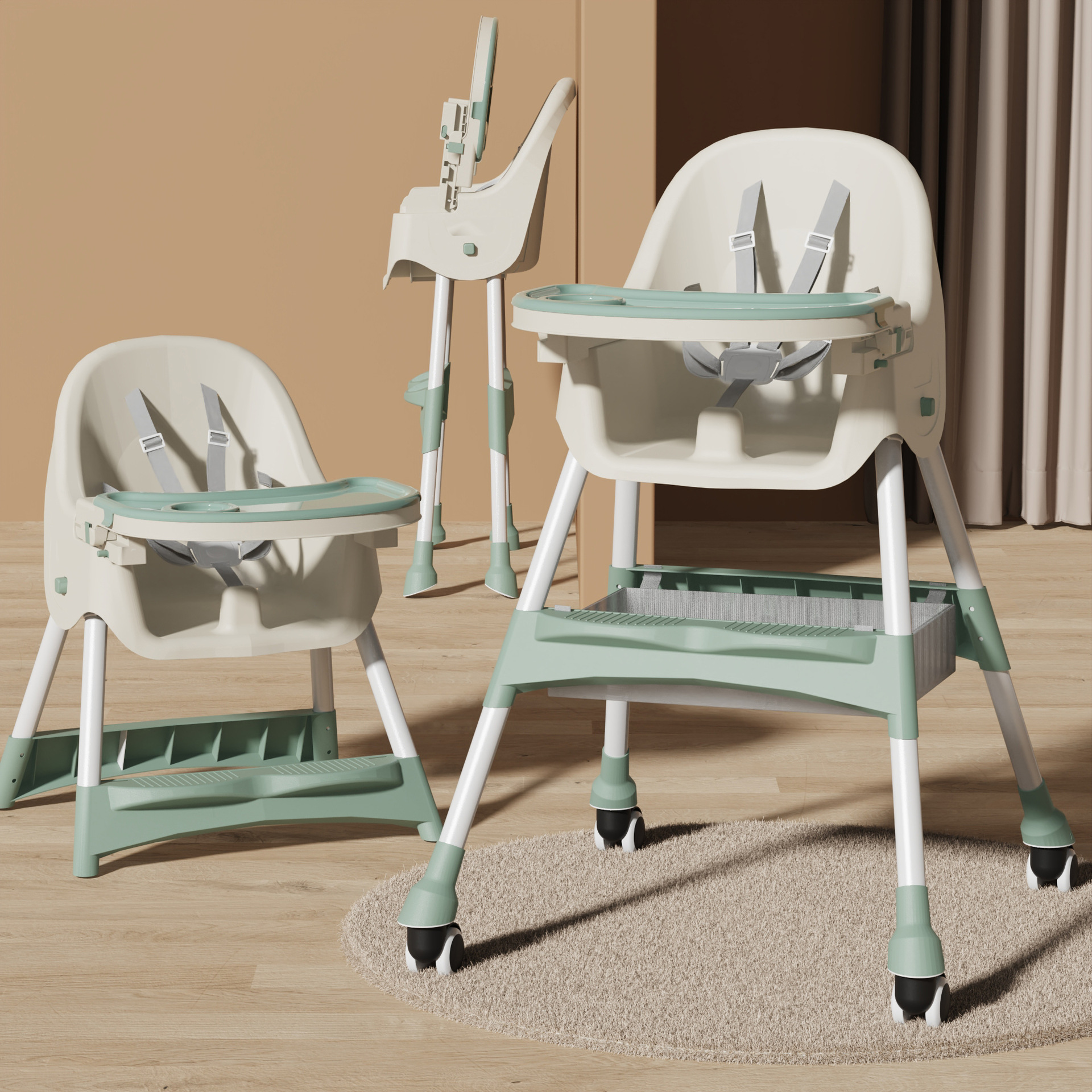 Green cushionless wheels