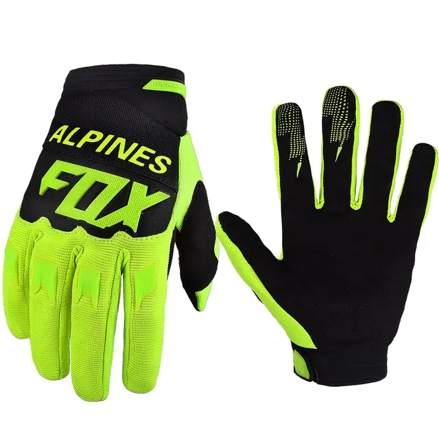 Gants de vélo de moto d'été personnalisés Motocross Dirt Bike Racing gants de main BMX VTT DH moto équitation gants de doigt complet