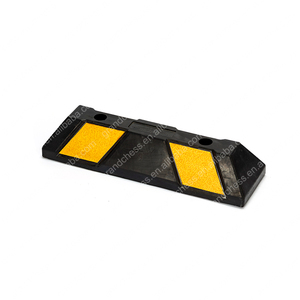 Custom <strong>Road</strong> Safety Car Bike Speed Limiter Rubber Parking Lot <strong>Bumpers</strong> Wheel Stopper - Product Image 2