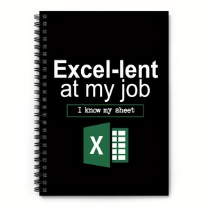 Спиральный блокнот-Excel-одолжил на моей работе веселый бухгалтер и аналитик данных подарок для офиса и домашнего использования, ежедневные канцелярские принадлежности - Product Image 1