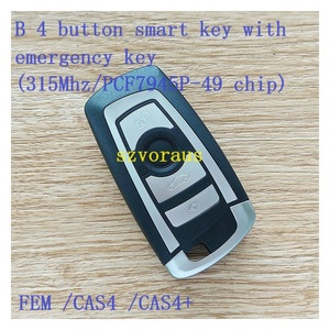 Acil anahtar ile B 4 düğme akıllı anahtar (315Mhz/Pcf7945P-49 çip) - Product Image 2