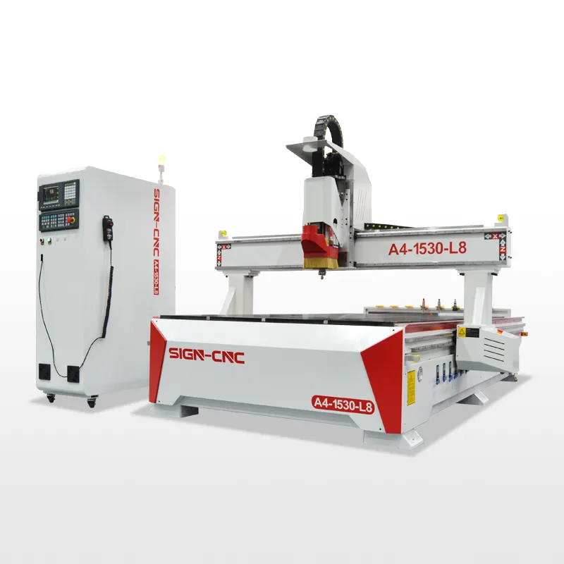 Best Price SIGN A4-1530/2030/2040-L8 high speed spindle motor foroodworking Engraving ATC CNC Router Machine