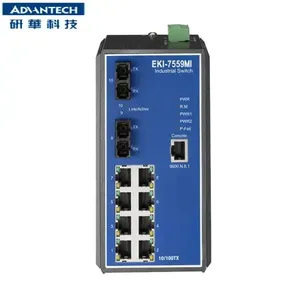 Advantech EKI-7559MI RJ45 2SC Typ 8 Glasfaser-Port Multi-Mode-verwalteter industrieller Ethernet-Netzwerk-Switch mit breiter Temperatur - Product Image 3