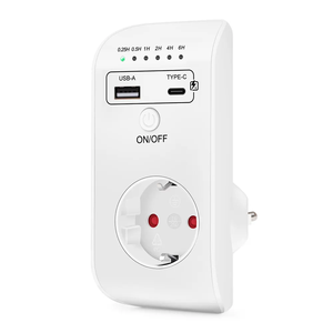 New Arrivals Smart <strong>Timer</strong> Socket Digital <strong>Timer</strong> Switch EU Plug Timing Controller <strong>Timer</strong> with USB Charger - Product Image 1