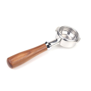 Naked <strong>Filter</strong> <strong>58MM</strong> Barista Bottomless Portafilter with Wooden Handle for E61 in Coffee Accessories - Product Image 4