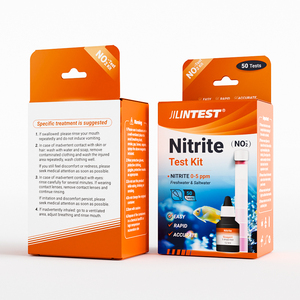 Akvaryumlar ve göletler için basit <span class=keywords><strong>Test</strong></span> şeritleri aksesuarı: nitrit NO2 su testi şerit kiti akvaryum su <span class=keywords><strong>Test</strong></span> çözümü - Product Image 6