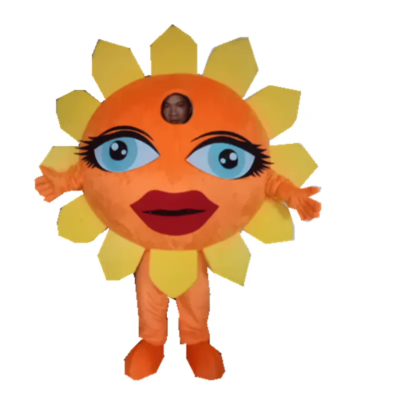 Hola yellow sun flower fancy dress costumi