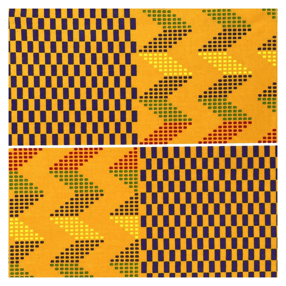 Разноцветная африканская восковая Ткань, 100% хлопковая голландская ткань, воск для платья батик