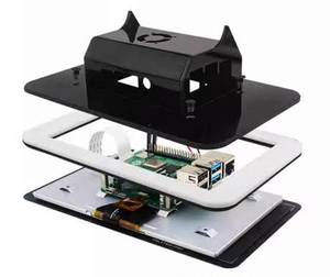 2025 Raspberry Pi 4/5 Caja de la pantalla táctil oficial de 7 pulgadas Color negro - Product Image 1