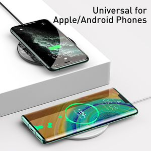 Baseus için basit kablosuz şarj siyah Apple iPhone Android cep telefonu için uygulanabilir evrensel 10W hızlı şarj standı - Product Image 6