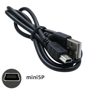 Usb 2.0 Mini 5pin min Usb am-bm Panel dağı vida ile kulak Usb2.0 uzatma kablosu 0.3M 0.5M 1M 1.8 metre - Product Image 3