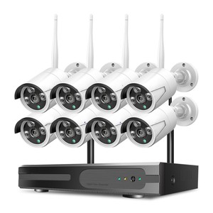 3mp 8CH系统套件Wifi IP Nvr套件安全摄像头系统Nvr Ip摄像头无线8CH遥控防水全高清5mp Alexa - Product Image 1