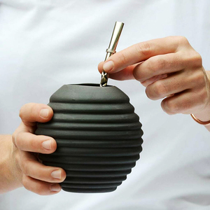 ถ้วยคู่ Yerba ขนาด450มล.,ถ้วยสหายกาแฟสีขาวเซรามิกแบบกำหนดเอง - Product Image 5