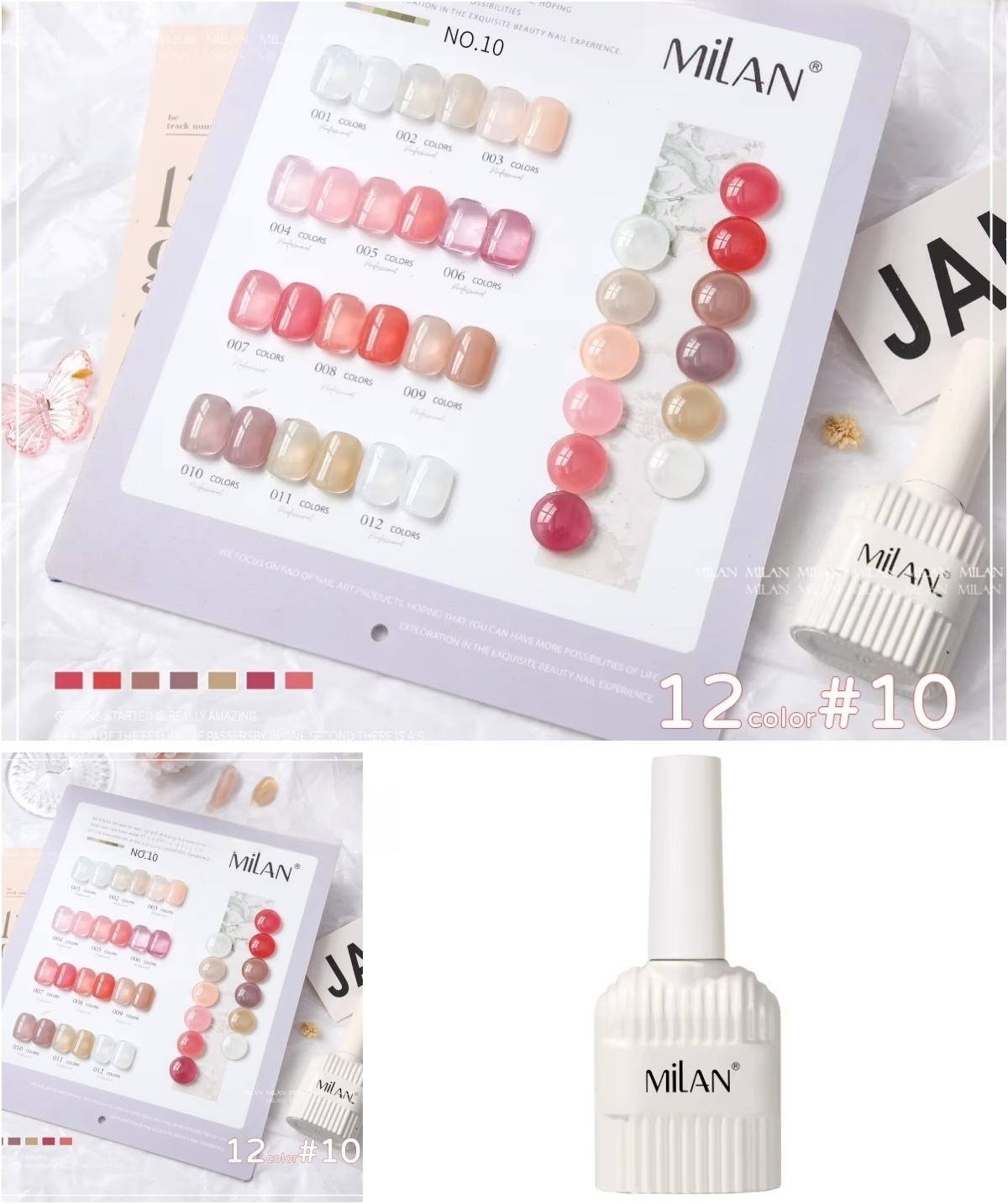 12 colores té blanco helado
