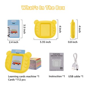 Personalizzare la lingua per bambini carte Cognitive elettroniche per l'apprendimento della macchina parlante Flash Card impara a leggere la macchina per l'apprendimento educativo - Product Image 5