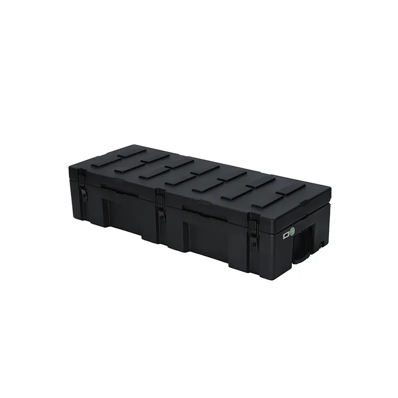 122L robusto caso ldpe Cargo Case in plastica rigida Rotomolded cassetta degli attrezzi 4WD scatola portaoggetti portabagagli basso profilo staffa a montaggio rapido