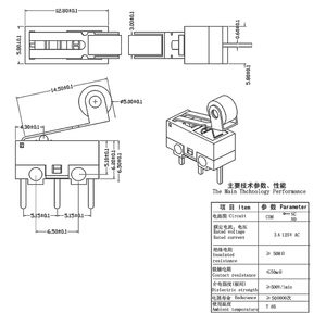 Acquisto one-stop PCB micro interruttore piccolo maniglia rullo mini pulsante limite limite micro interruttore JL010 - Product Image 2