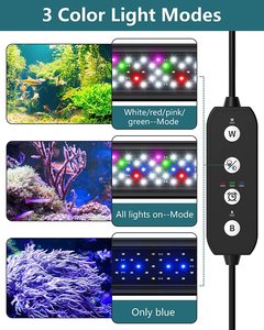 SIROKA SRK-IO 45cm <strong>Led</strong> Aquarium Light Fit for 30-45cm Plants-Full Spectrum Fish Tank Light With Timer Auto On/Off for 12-<strong>55inch</strong> - Product Image 2