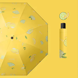 定制独特标志各种水果图案防紫外线便携式遮阳伞 - Product Image 3