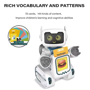 2.4G RC akıllı programlama okuma kartı Robot interaktif öğrenme robotu (60 kart)