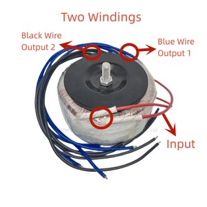 Voltaje de salida de entrada de transformador toroidal personalizado para amplificador de audio de fuente de alimentación - Product Image 2