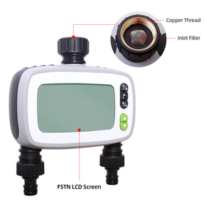 Automatischer Wasser timer für Rasen-und Garten-Kunststoff-Tropfs ystem mit LCD-Display und manueller Override-Funktion - Product Image 5