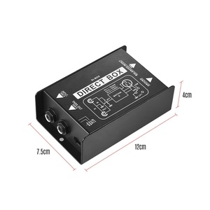 <strong>Audio</strong> Converter Single Channel DI Box Passive DIRECT BOX Injection Musical Instrument One Channel - Product Image 3