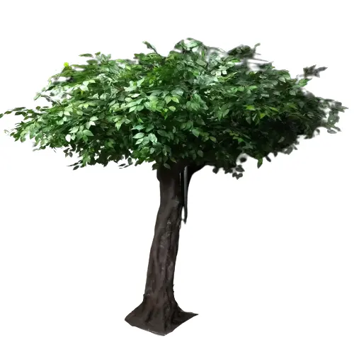 Fábrica personalizada barata gran oferta sombra grande grandes árboles artificiales al aire libre tamaño real roble artificial árboles Ficus árbol para Decoración