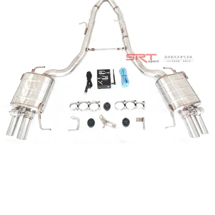 Edelstahl-Auspuffrohr für BMW 7er F01 F02 Schall dämpfer für BMW 730 740 Cat Back mit Ventils teuerung und Fallrohr