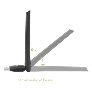 600Mbps BT 5.0 USB adattatore WiFi Dual Band 802.11ac Mini wifi dongle Computer scheda di rete Wireless 2.4G 5GHz Antenna WIFI - Product Image 4