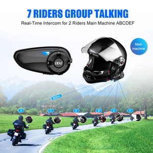 EJEAS Q7 auriculares intercomunicador motocicleta Full Duplex interfono 7 grupo jinete FM sistema de intercomunicación - Product Image 3