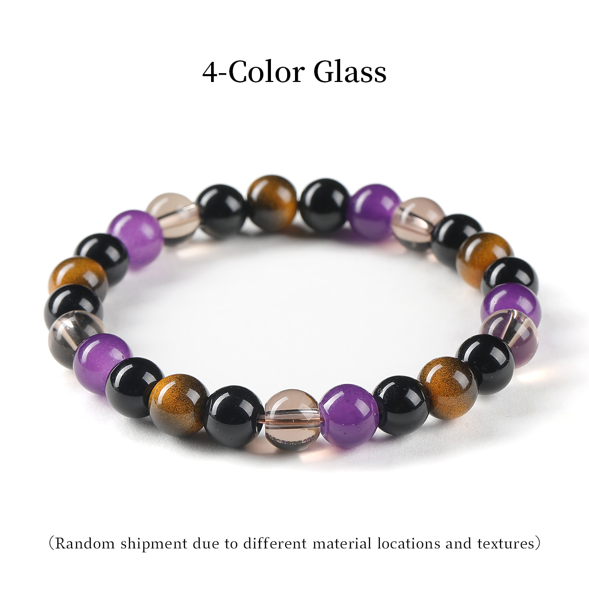 Bracelet en verre 4 couleurs