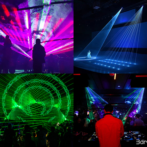 SHTX新!3W RGB迪斯科灯lazer全彩3d动画派对灯DJ迪斯科舞台激光表演红绿蓝3in1激光