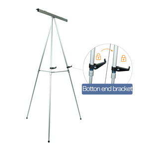 Tùy chỉnh đơn giản bạc hiển thị đám cưới <span class=keywords><strong>Flipchart</strong></span> Studio gấp kim loại nhôm thép Giá vẽ với clip - Product Image 6