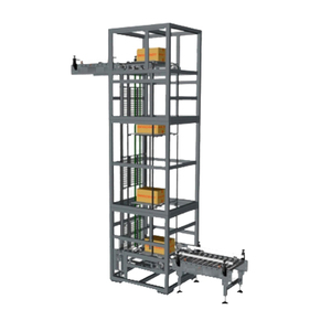 Caja de clasificación automática Elevador de elevación continua vertical para almacén industrial Estante de almacenamiento Sistema de transportadores de rodillos - Product Image 4