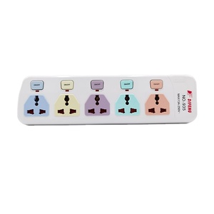 Rainbow Color Electrical <strong>Multi</strong> Switch <strong>Socket</strong> <strong>3</strong> Plug Power Outlet Extension <strong>Socket</strong> - Product Image 5