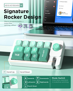 RGB Backlit PC Mini Wireless Gaming Mechanical <strong>Keyboard</strong> with 12-<strong>Keys</strong> Left Hand One-Handed Keypad for Laptop <strong>Use</strong>