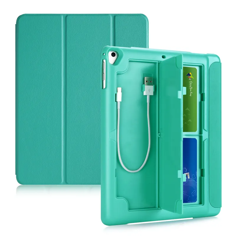 Benutzer definiert für iPad Mini 5 Hülle mit Kreditkarten steckplatz halter für iPad Pro 11 Hülle 2021 PU Leder Smart Cover für iPad Air Case Book