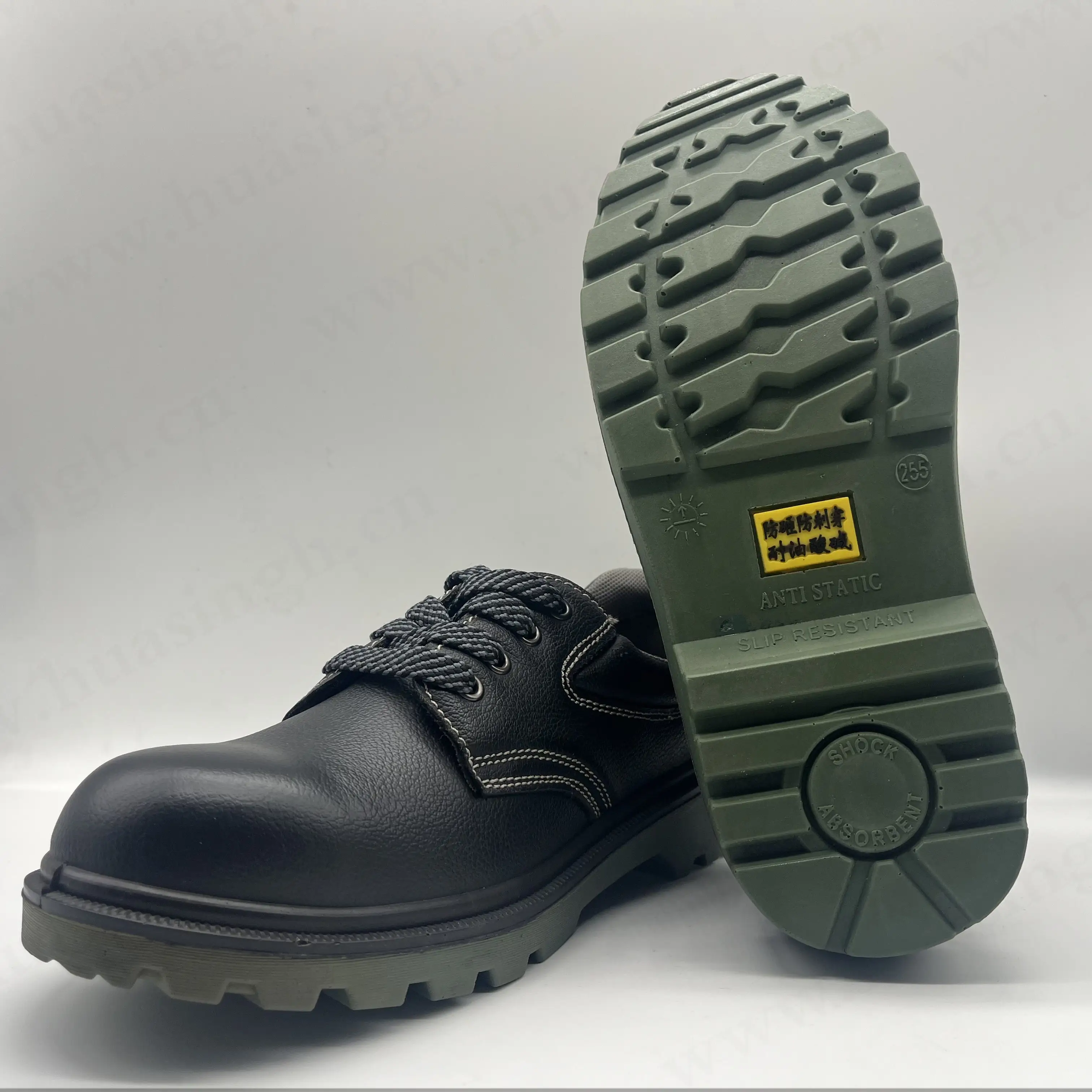 YWQ cheap price PU injection outsole low cut safety shoes S3 standard work footwear for heavy industry HSB203